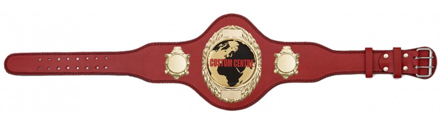CUSTOM CHAMPIONSHIP BELT PLT286/G/CUSTOM - AVAILABLE IN 4 COLOURS